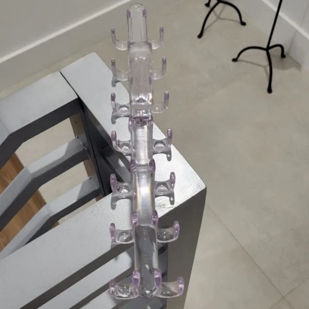 Horizontal Tie & Belt Rack Clear